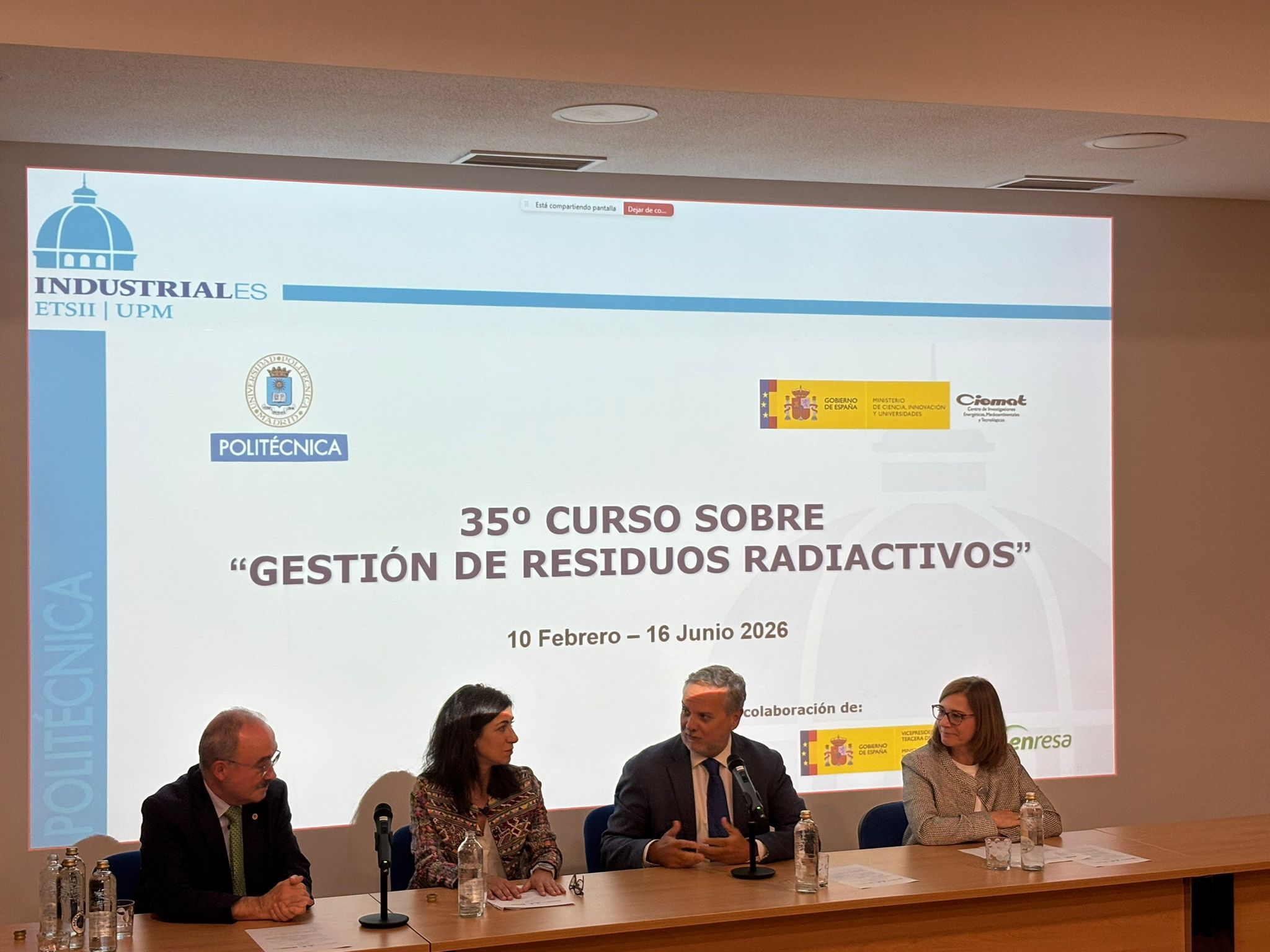 De izquierda a derecha: Eduardo Gallego, Lara de Diego, Juan de Juanes Márquez Sevillano e Inmaculada López.